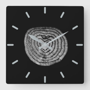 Heart Shaped Onion Square Wall Clock