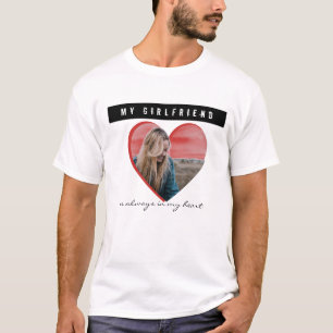 Heart shaped personalised photo T-Shirt