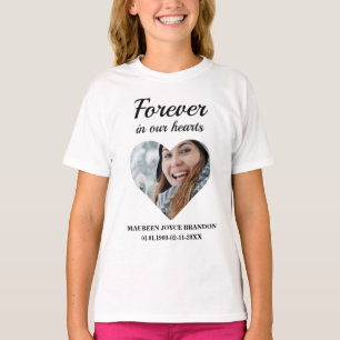 Heart shaped photo Forever in our hearts T-Shirt