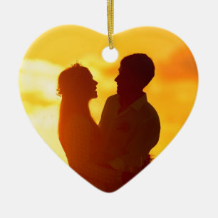 Heart Shaped Photo Ornaments with YOUR PHOTO