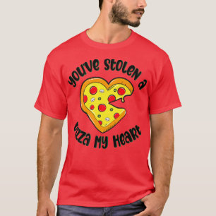 Heart Shaped Pizza Funny Foodie Tee for Men Premi