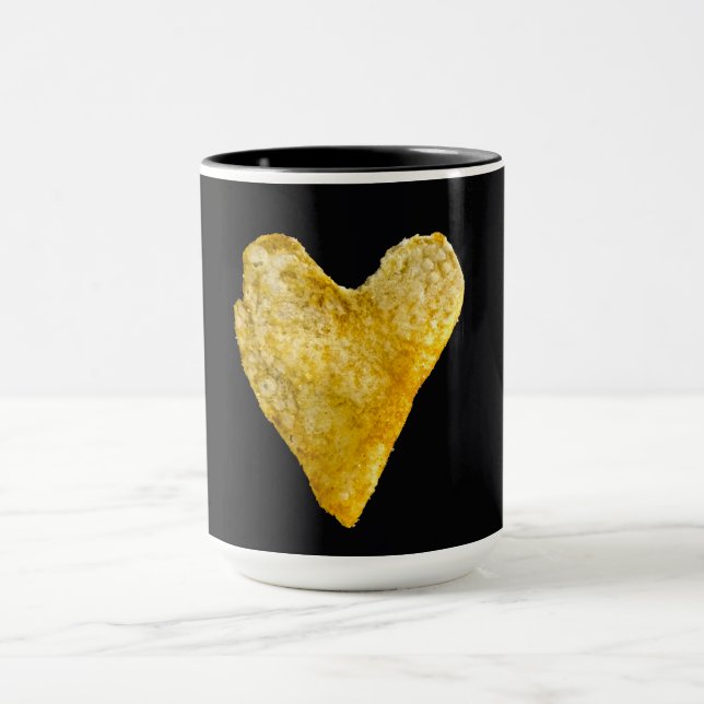 Heart Shaped Potato Chip Coffee Mug (Center)