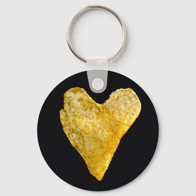 Heart Shaped Potato Chip Key Ring (Front)