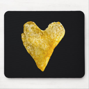 Heart Shaped Potato Chip Mouse Pad
