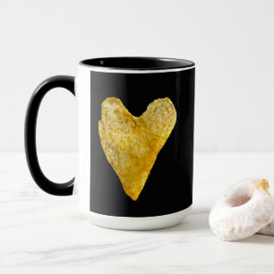 Heart Shaped Potato Chip Mug