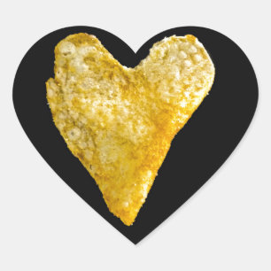 Heart Shaped Potato Chip Sticker