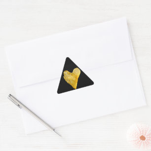 Heart Shaped Potato Chip Triangle Sticker