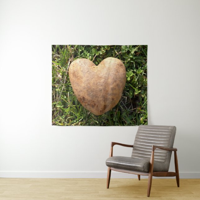 Heart Shaped Potato Tapestry (In Situ (Horizontal))