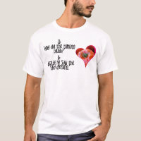 Heart Shaped Red Tomato Jokes Quotes T-Shirt