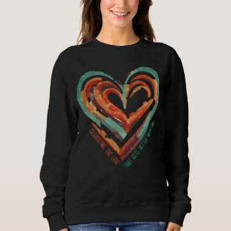 Heart-Shaped Retro Sweatshirt