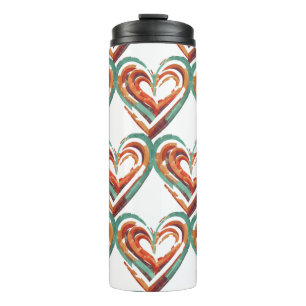 Heart-Shaped Retro  Thermal Tumbler