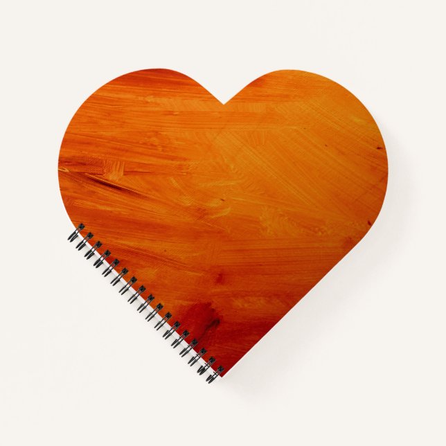 Heart Shaped Spiral Bound Notebook (Front)