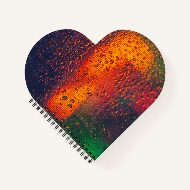Heart Shaped Spiral Bound Notebook (Front)