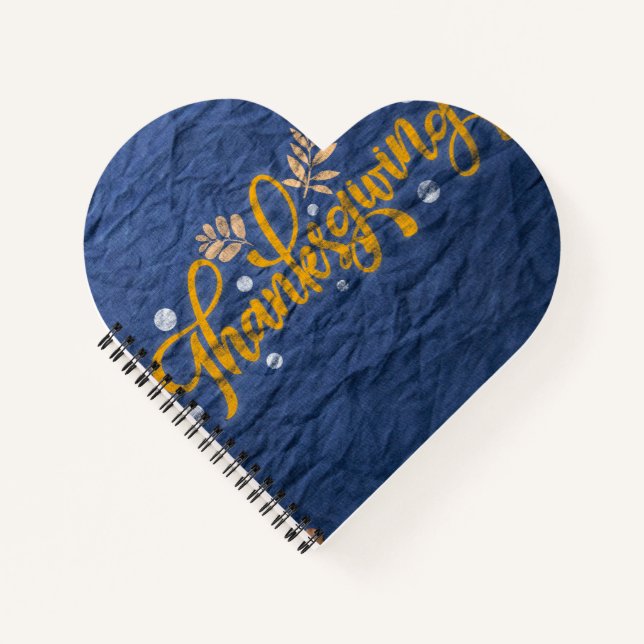 Heart Shaped Spiral Bound Notebook (Front)