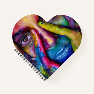 Heart Shaped Spiral Bound Notebook