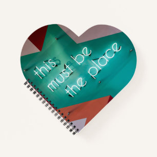 Heart Shaped Spiral Bound Notebook