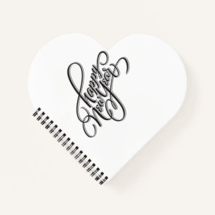 Heart Shaped Spiral Bound Notebook