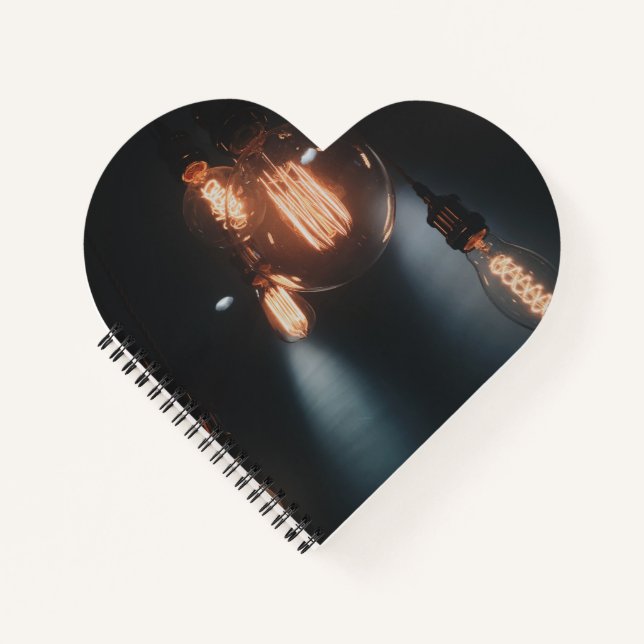 Heart Shaped Spiral Bound Notebook (Front)