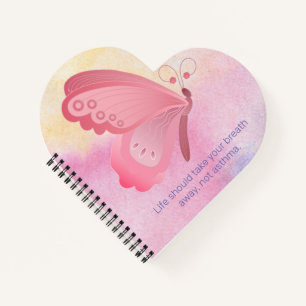 Heart Shaped Spiral Bound Notebook