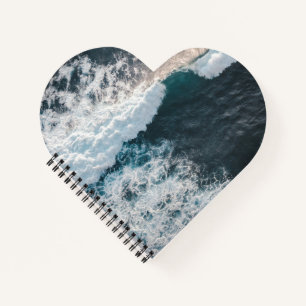 Heart Shaped Spiral Bound Notebook