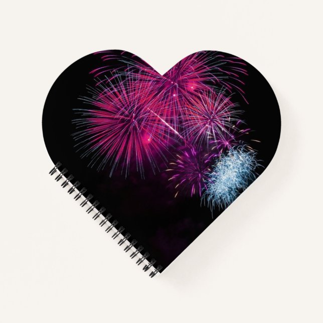 Heart Shaped Spiral Bound Notebook (Front)