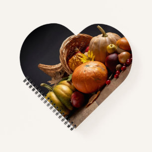 Heart Shaped Spiral Bound Notebook