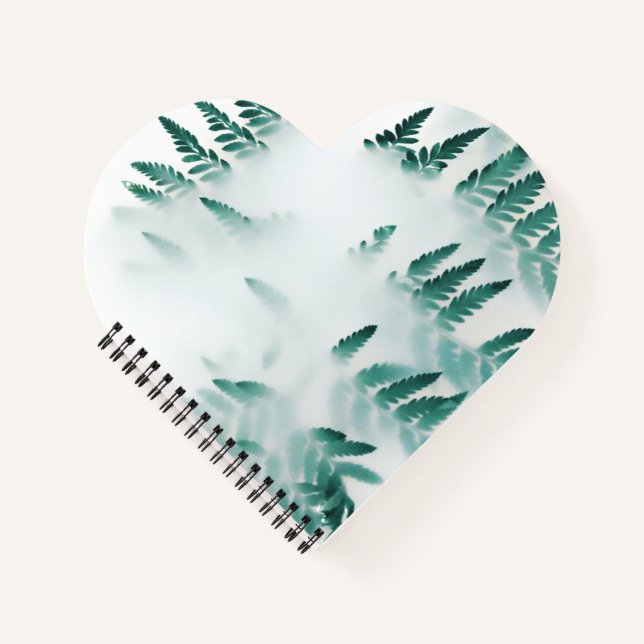 Heart Shaped Spiral Bound Notebook (Front)