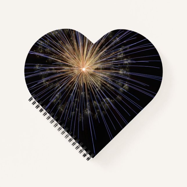 Heart Shaped Spiral Bound Notebook (Front)