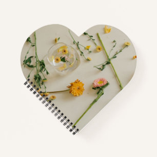 Heart Shaped Spiral Bound Notebook