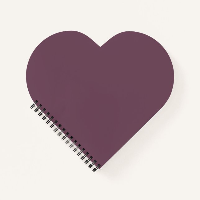 Heart-Shaped Spiral Notebook (Front)