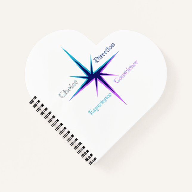 Heart-shaped spiral notebook (Front)