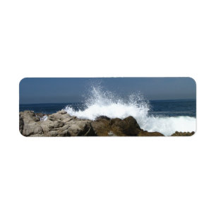 Heart-Shaped Splash Return Address Label