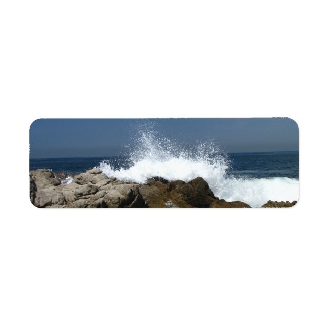 Heart-Shaped Splash Return Address Label (Front)