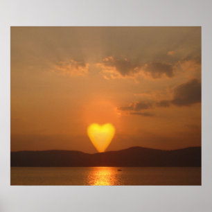 Heart Shaped Sun Print