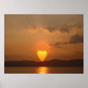 Heart Shaped Sun Print