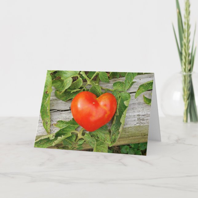 Heart Shaped Tomato Card (Front)