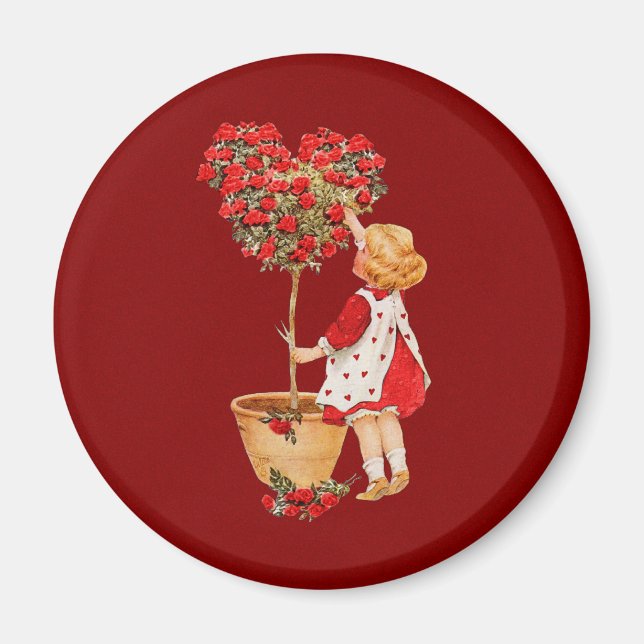 Heart Shaped Topiary Magnet (Front)