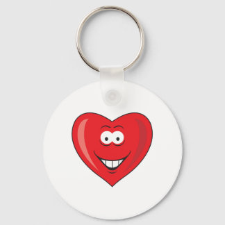Heart Shaped Valentine Face Key Ring