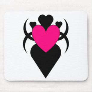 HEART SHAPED WOMAN MOUSE PAD