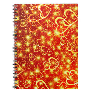 Heart Shapes Pattern-25622 Notebook