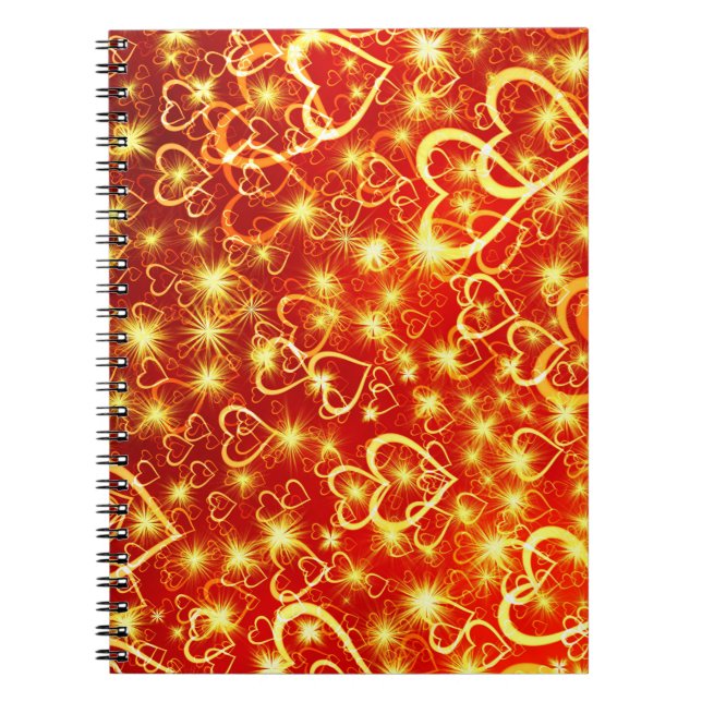 Heart Shapes Pattern-25622 Notebook (Front)