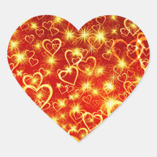 Heart Shapes Pattern-25622 Sticker