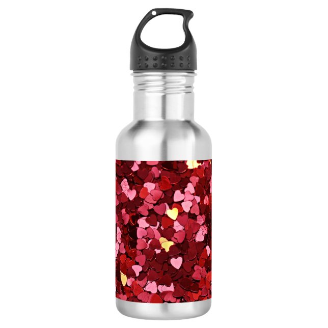 Heart Shapes Texture-20622 710 Ml Water Bottle (Front)