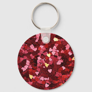 Heart Shapes Texture-20622 Key Ring