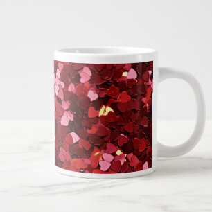 Heart Shapes Texture-20622 Large Coffee Mug