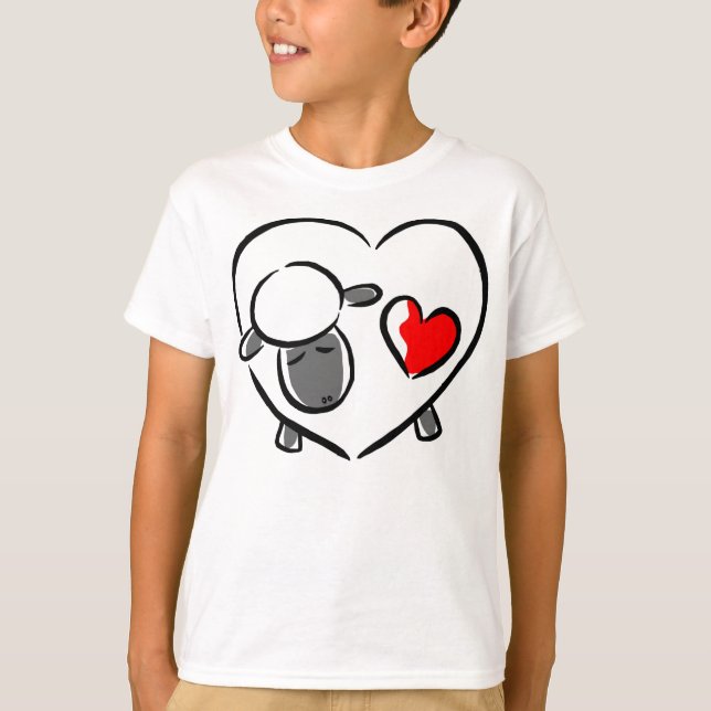 Heart Sheep T-Shirt (Front)