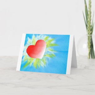 Heart shine card