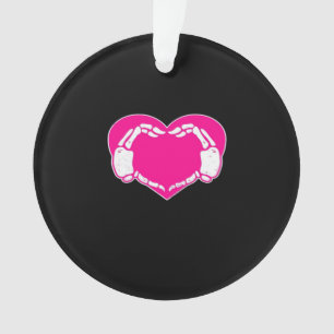 Heart Skeleton Hands Gothic Valentine  Classic Ornament