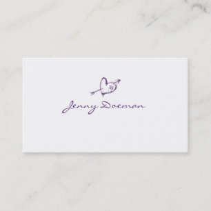 Heart Sketch Business Card