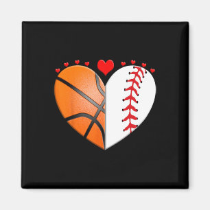 Heart Sketll Sell Valentines Day Sports Lover  Magnet